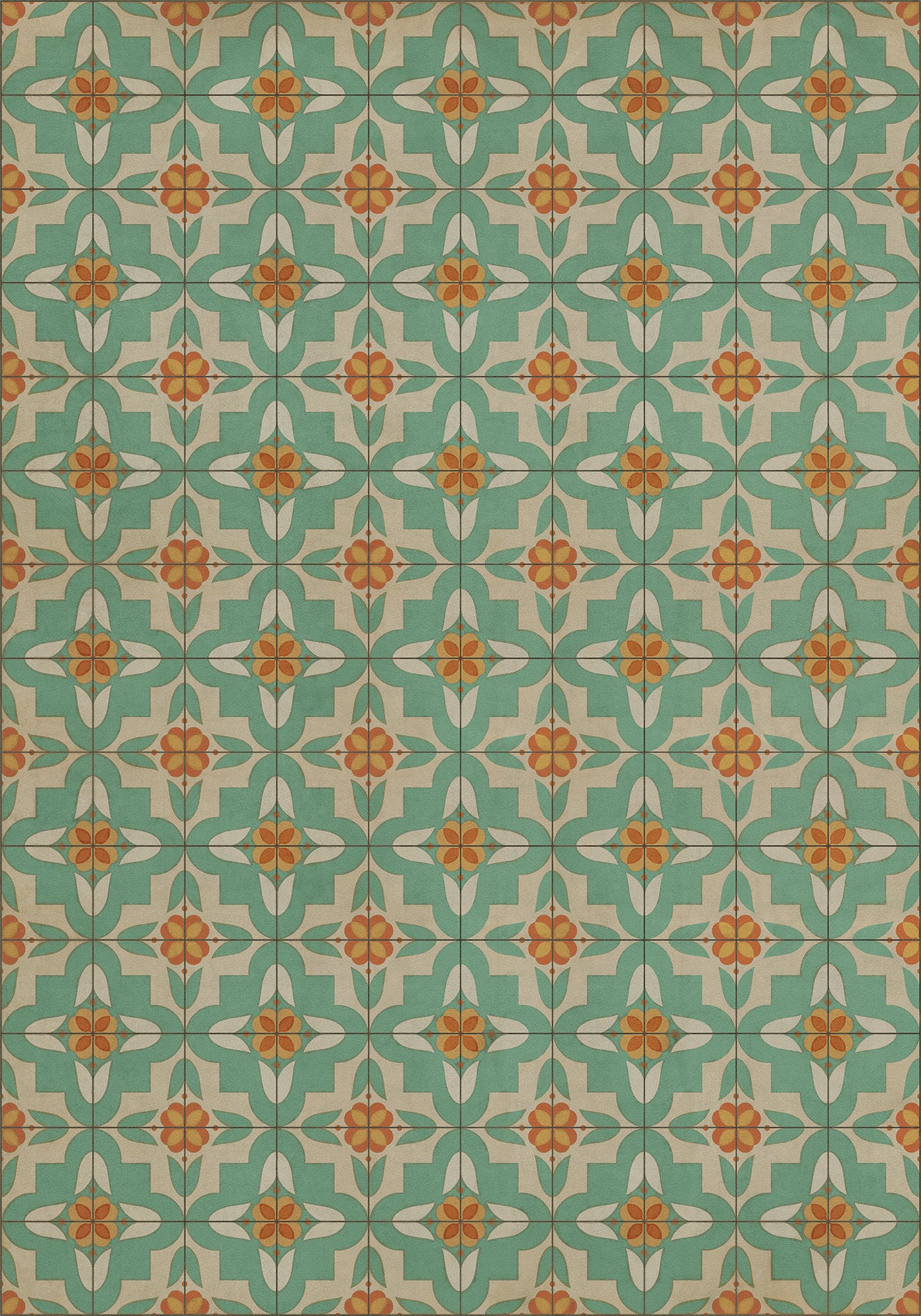Vintage Vinyl Rug - Pattern 33 - Dutch