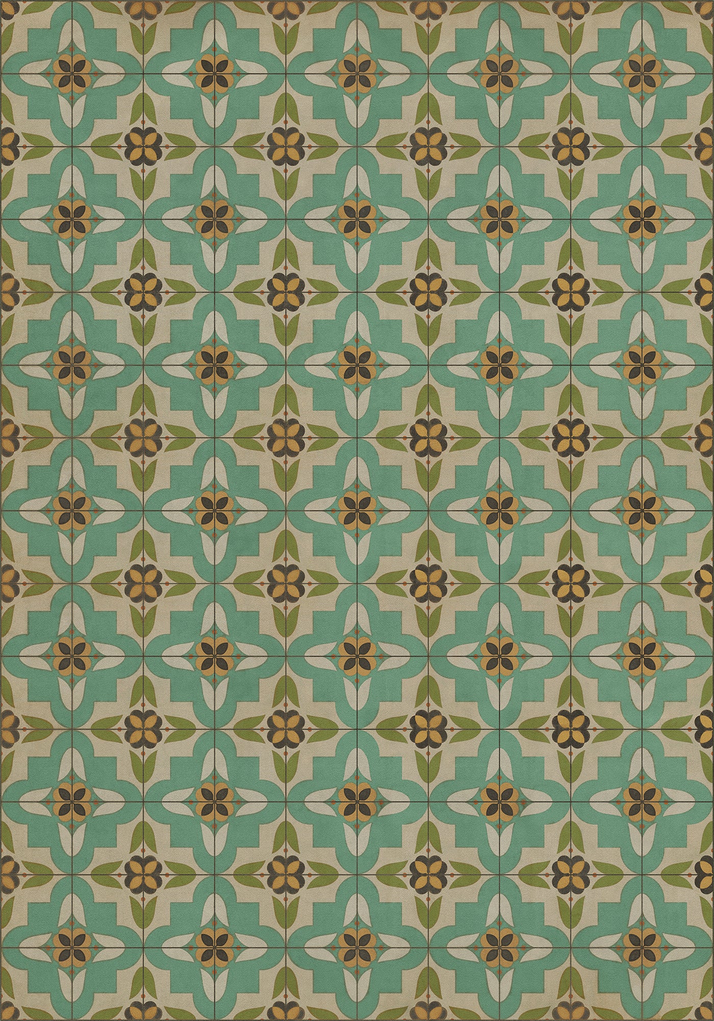 Vintage Vinyl Rug - Pattern 33 - I Am Not a Bumblebee