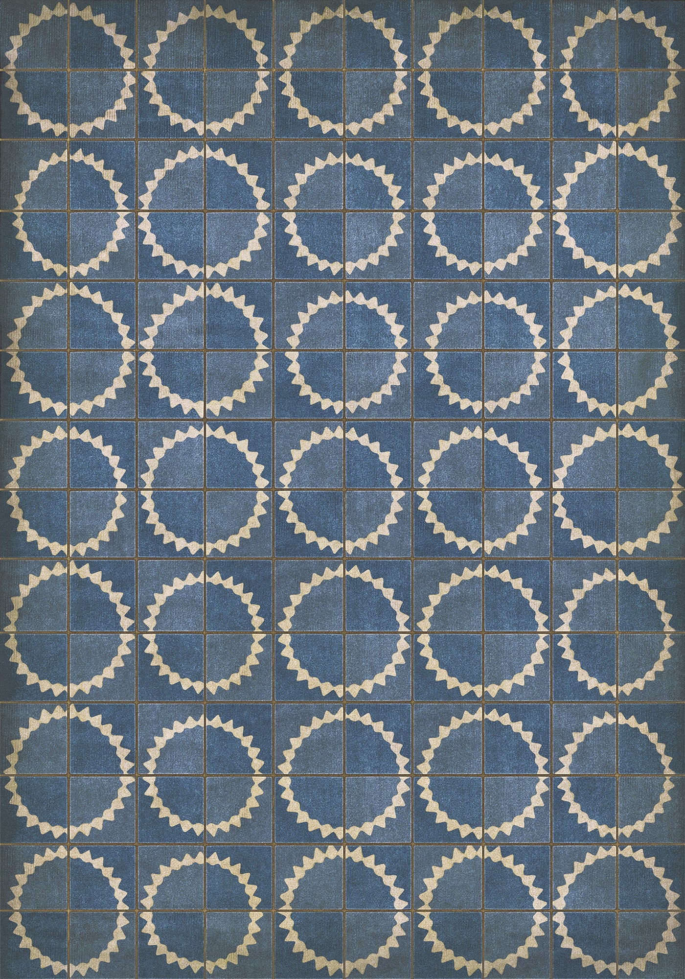 Vintage Vinyl Rug - Pattern 46 - Empty Spaces Between the Stars