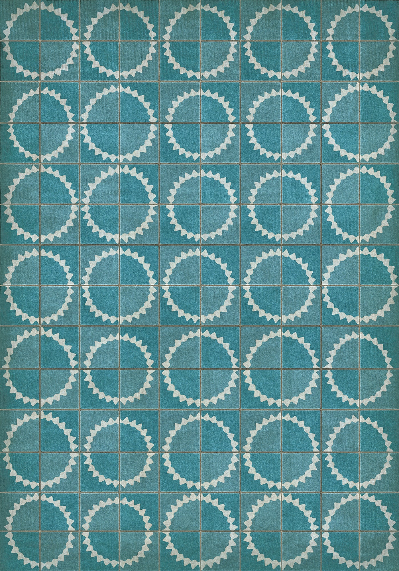 Vintage Vinyl Rug - Pattern 46 - Stellar