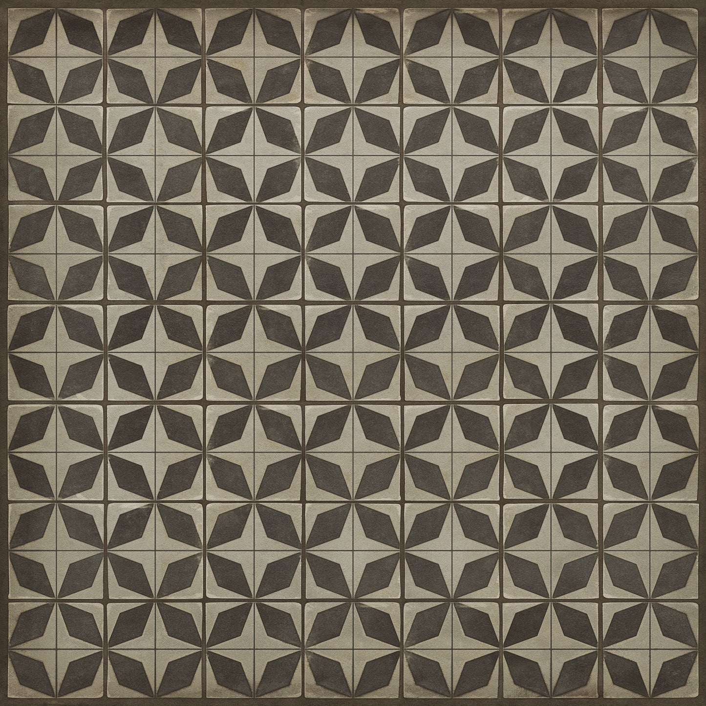 Vintage Vinyl Rug - Pattern 54 - Sputnik