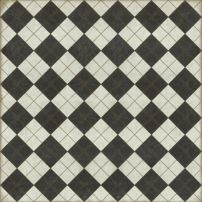 Vintage Vinyl Rug - Pattern 65 - High Fidelity