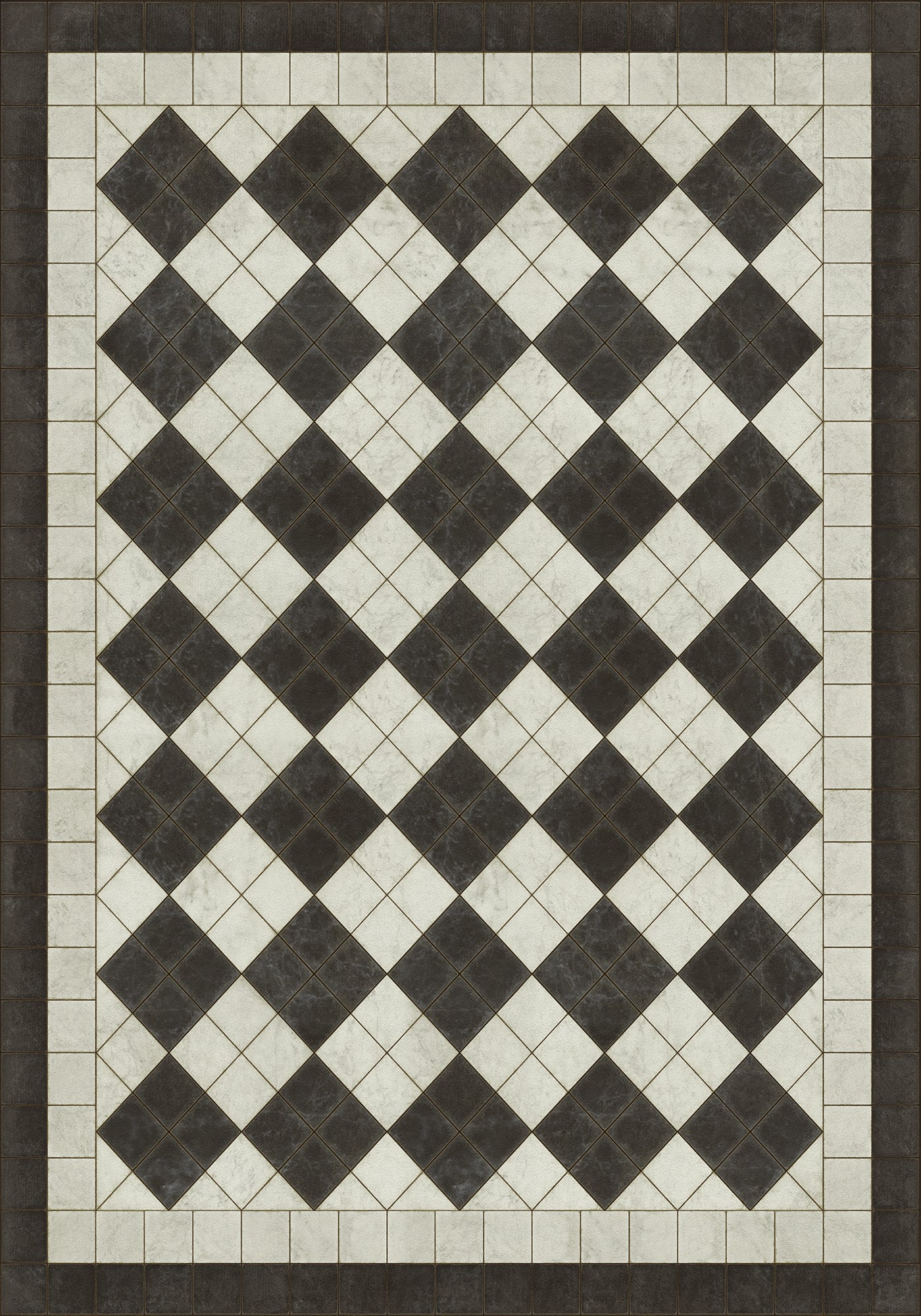 Vintage Vinyl Rug - Pattern 65 - Palatial