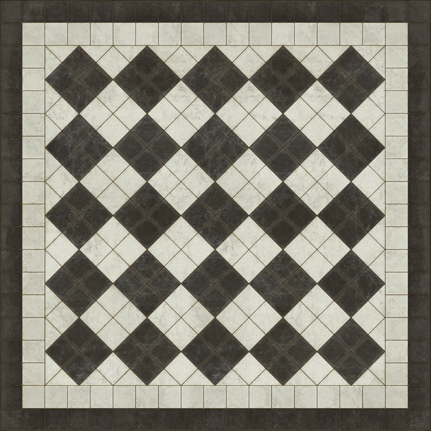 Vintage Vinyl Rug - Pattern 65 - Palatial