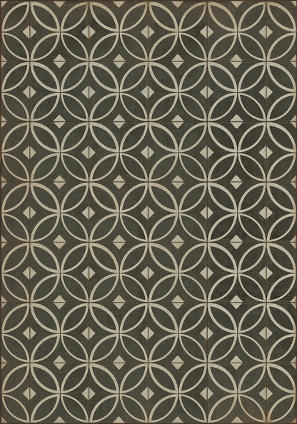 Vintage Vinyl Rug - Pattern 70 - Marry the Night