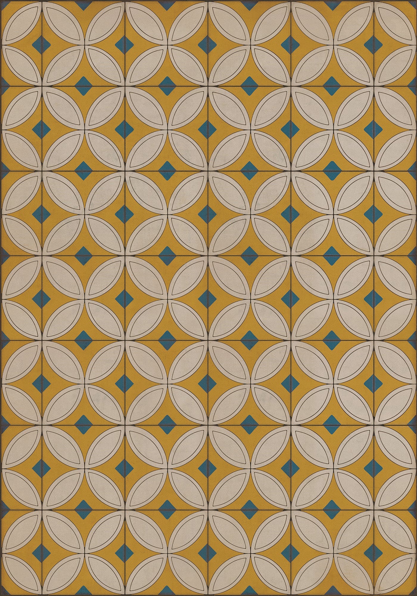 Vintage Vinyl Rug - Pattern 70 - While the Light Shines On