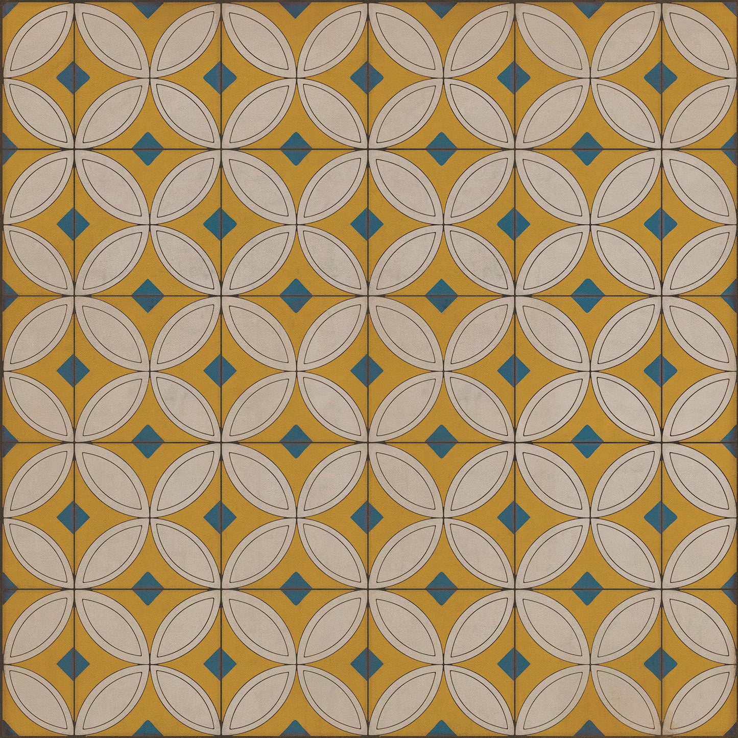 Vintage Vinyl Rug - Pattern 70 - While the Light Shines On