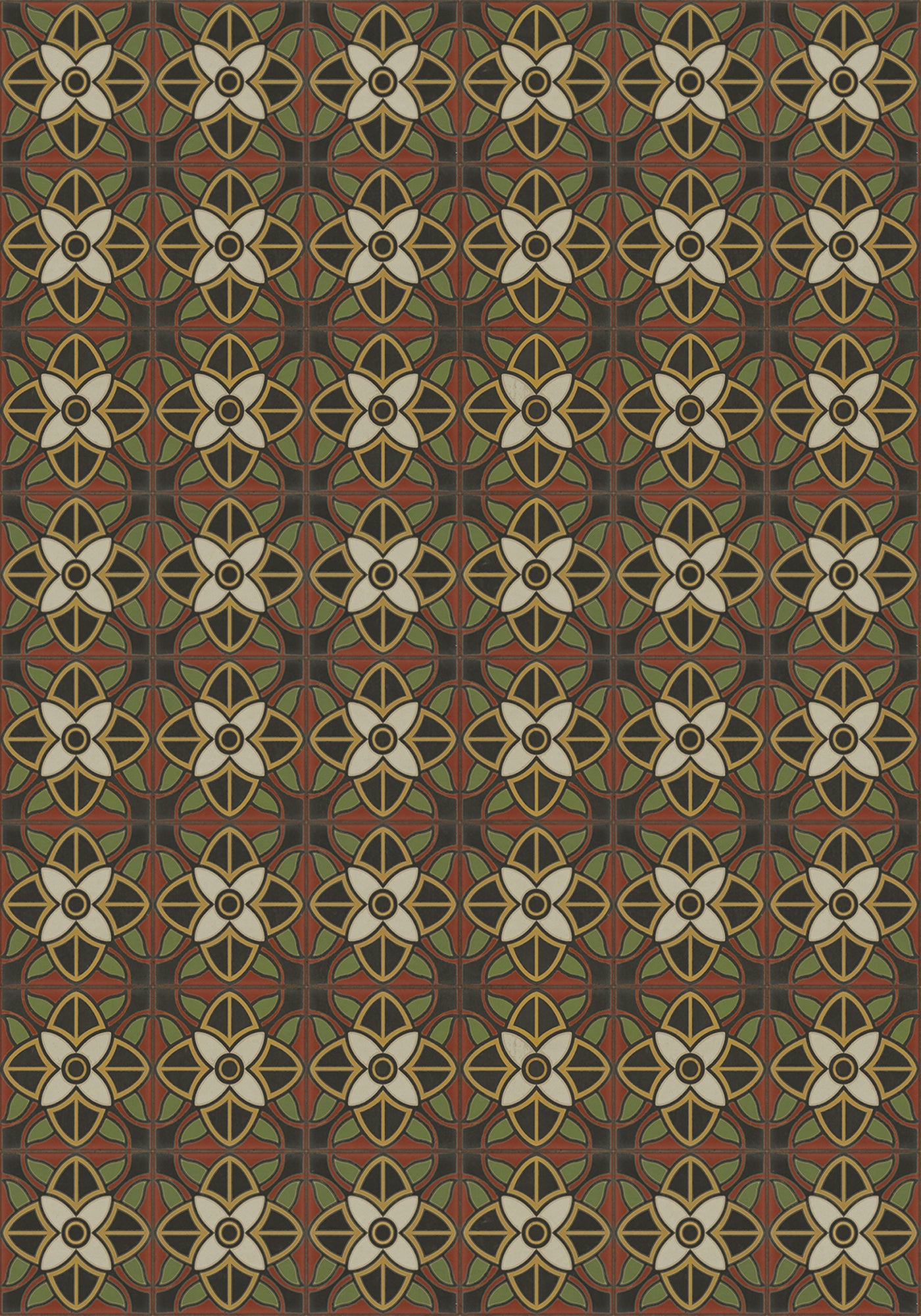 Vintage Vinyl Rug - Pattern 80 - Sophia Loren