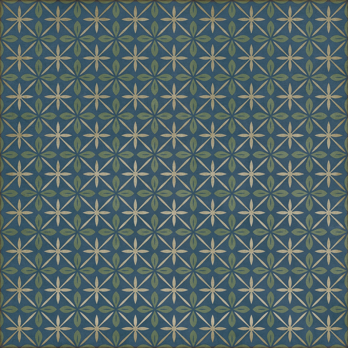 Vintage Vinyl Rug - Pattern 81 - Blue Moon Drive In