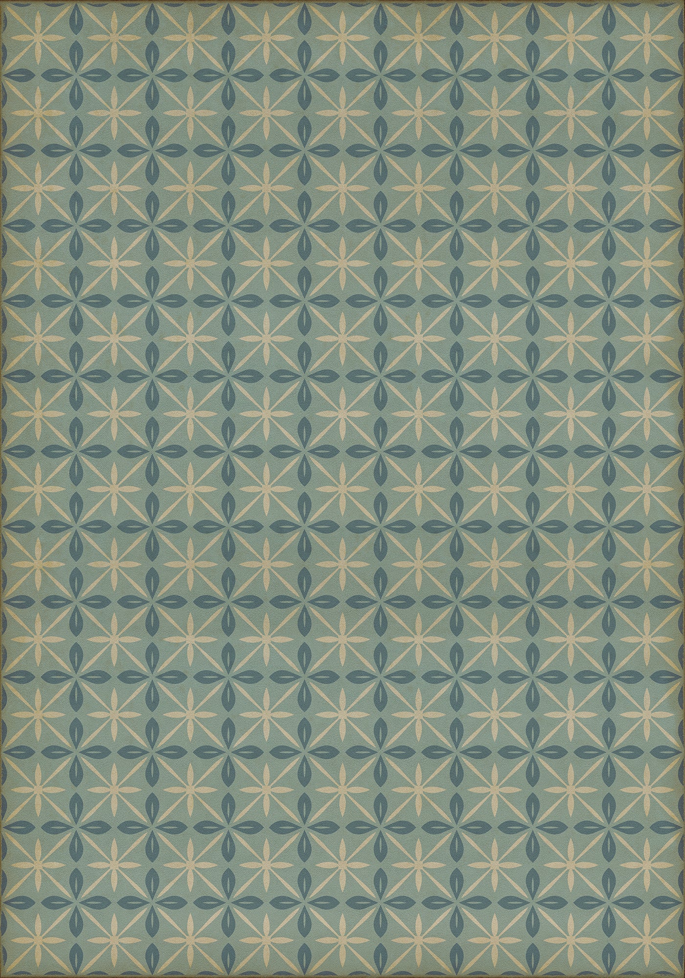 Vintage Vinyl Rug - Pattern 81 - Skyside Diner