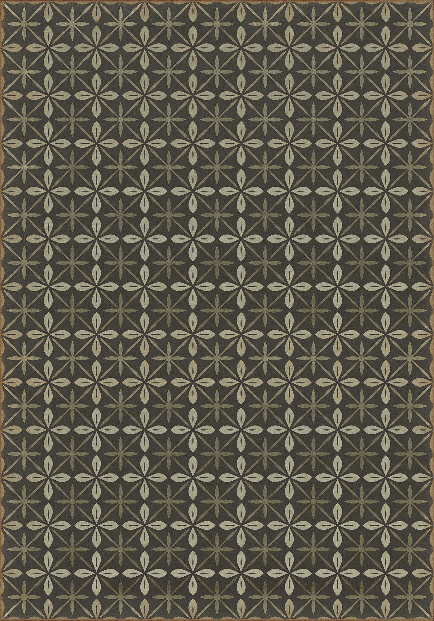 Vintage Vinyl Rug - Pattern 81 - the Transport Cafe