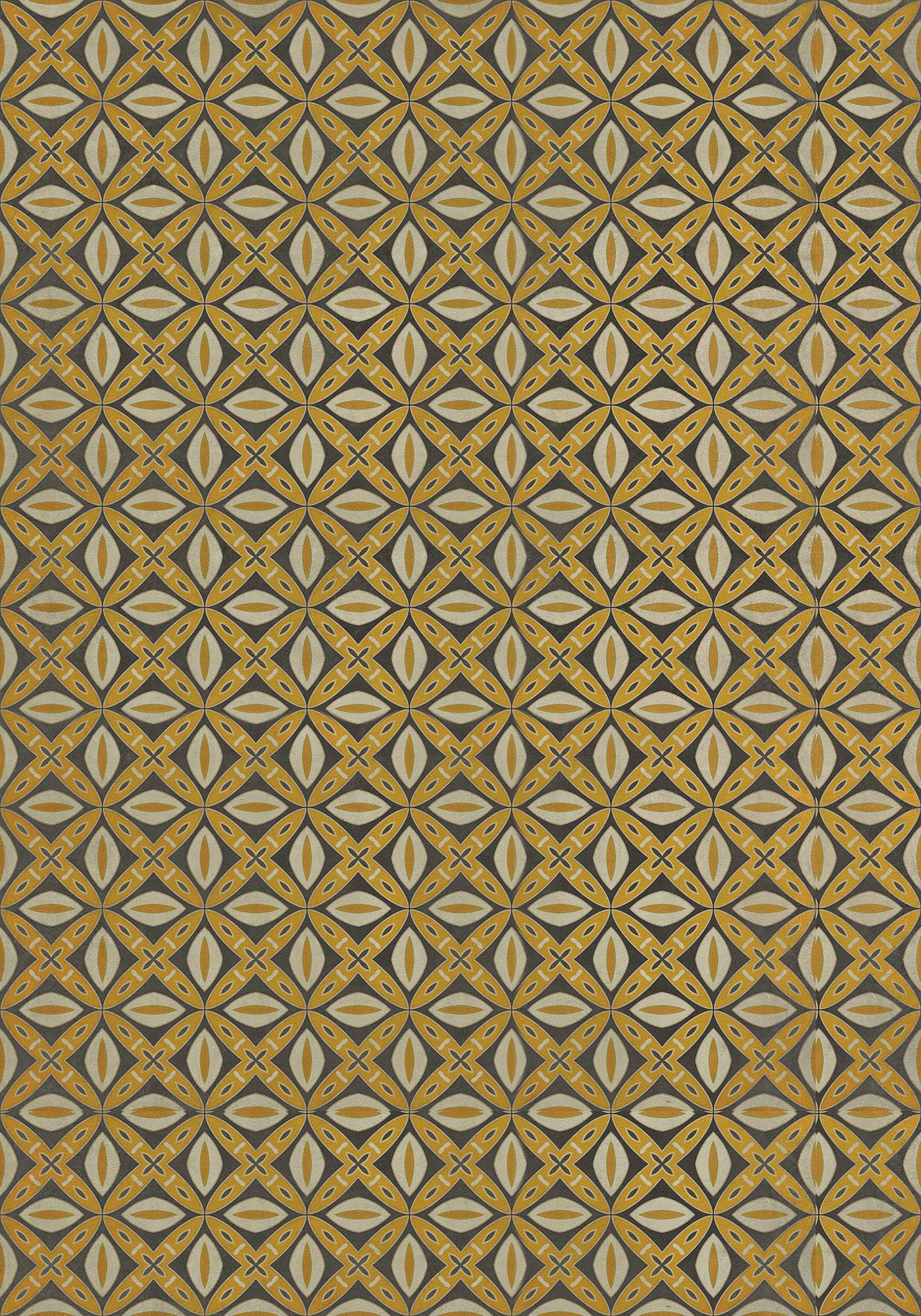 Vintage Vinyl Rug - Pattern 82 - Canary Robb