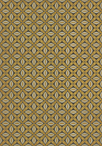 Vintage Vinyl Rug - Pattern 82 - Canary Robb