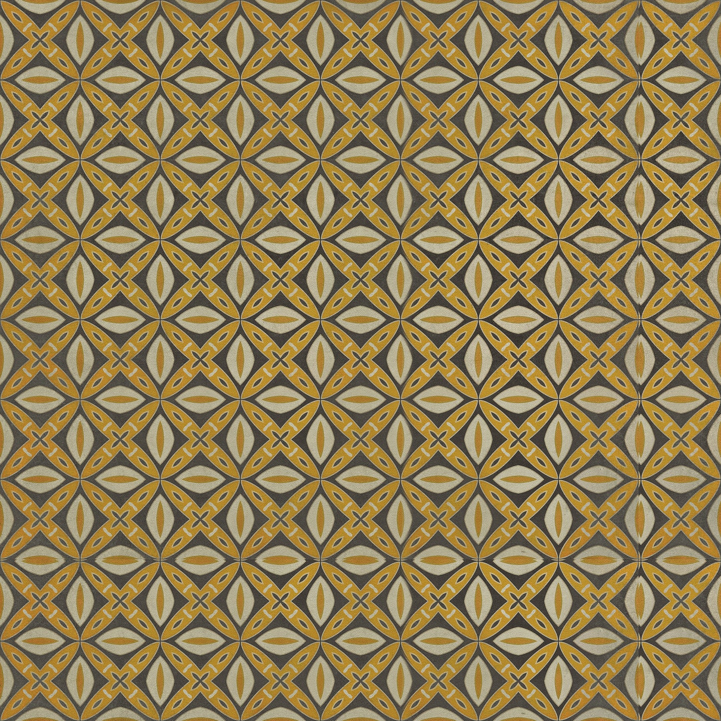 Vintage Vinyl Rug - Pattern 82 - Canary Robb