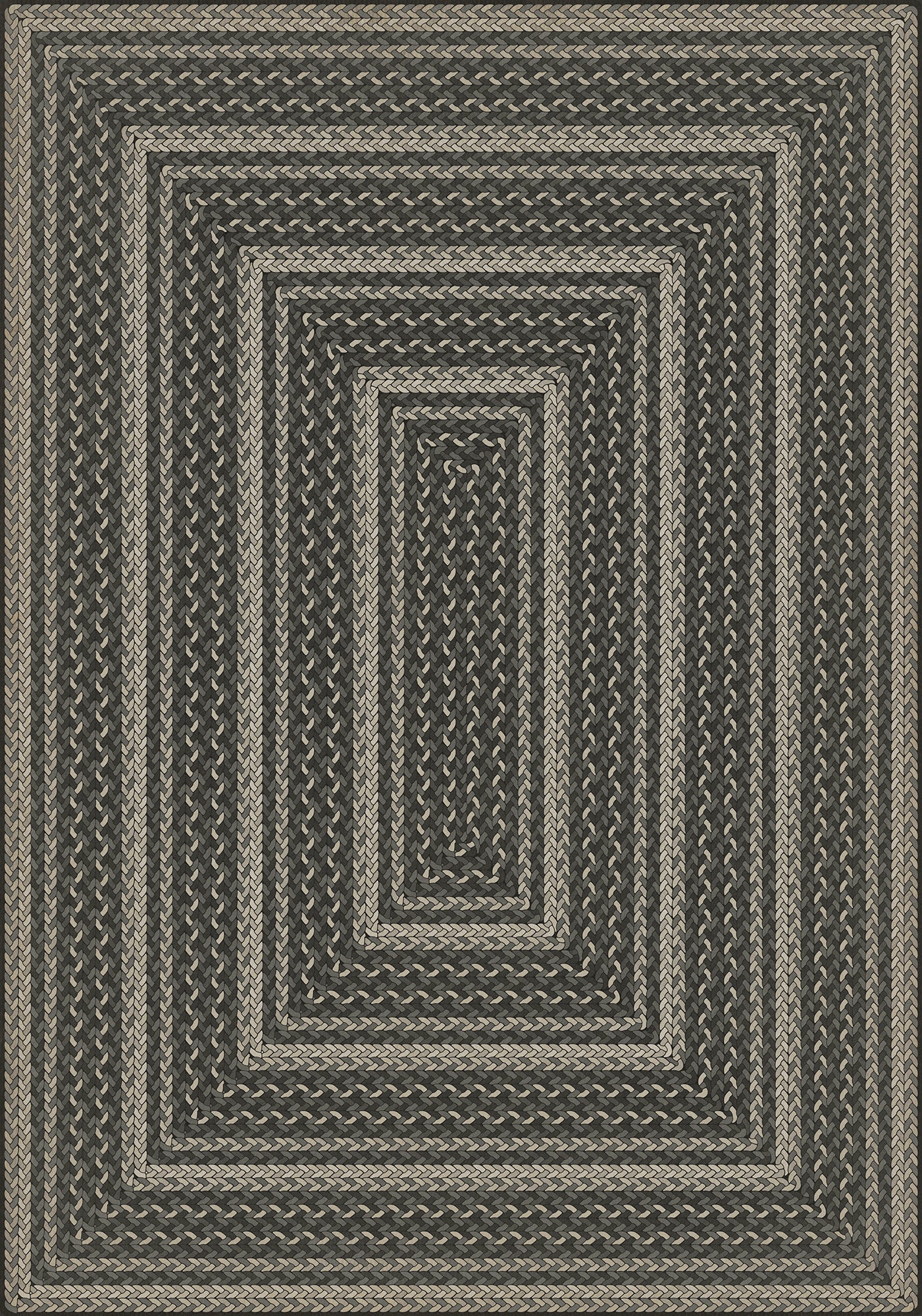 Vintage Vinyl Rug - Pattern 85 - Such a Cozy Room
