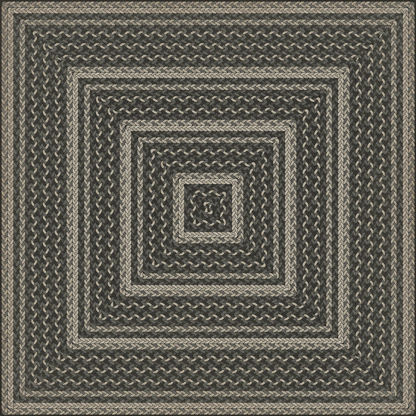 Vintage Vinyl Rug - Pattern 85 - Such a Cozy Room