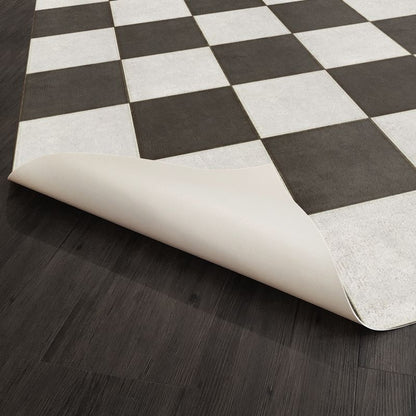 Vintage Vinyl Rug - Pattern 7 - Checkered Past