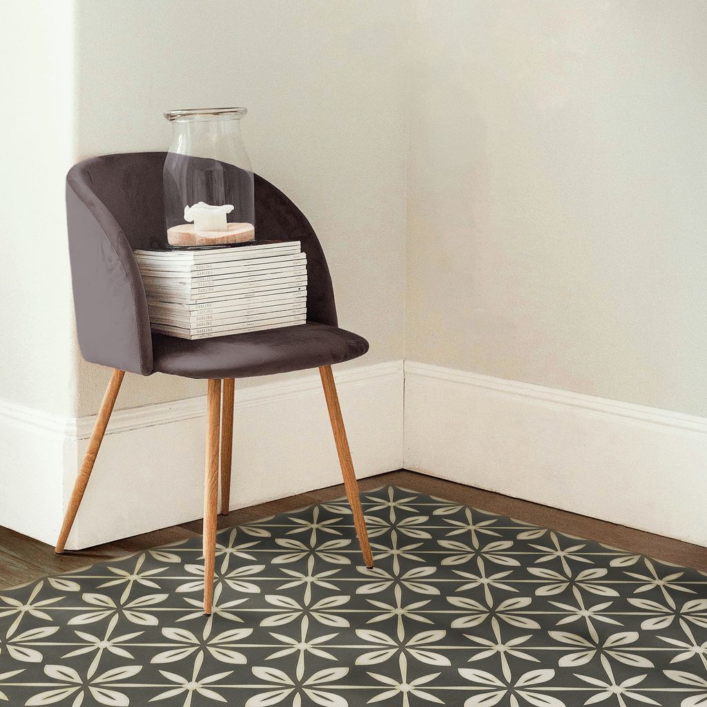 Vintage Vinyl Rug - Pattern 81 - Uptown Diner