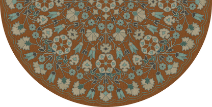 Vintage Vinyl Rug - Arabesque Bloom