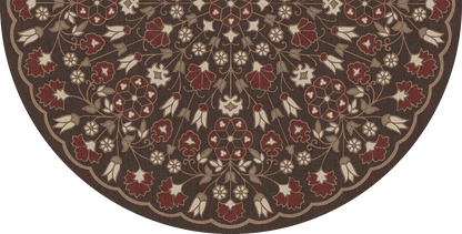 Vintage Vinyl Rug - Arabesque Bloom