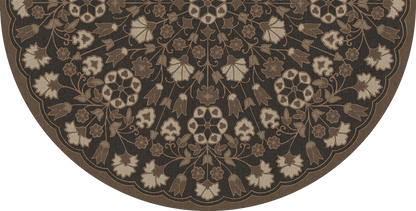 Vintage Vinyl Rug - Arabesque Bloom