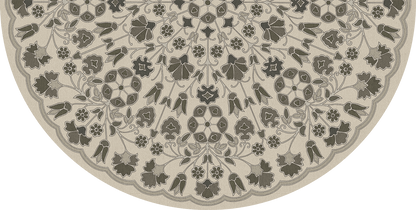 Vintage Vinyl Rug - Arabesque Bloom