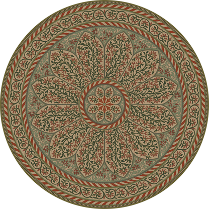 Vintage Vinyl Rug - Estate Tracery