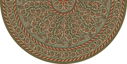 Vintage Vinyl Rug - Estate Tracery