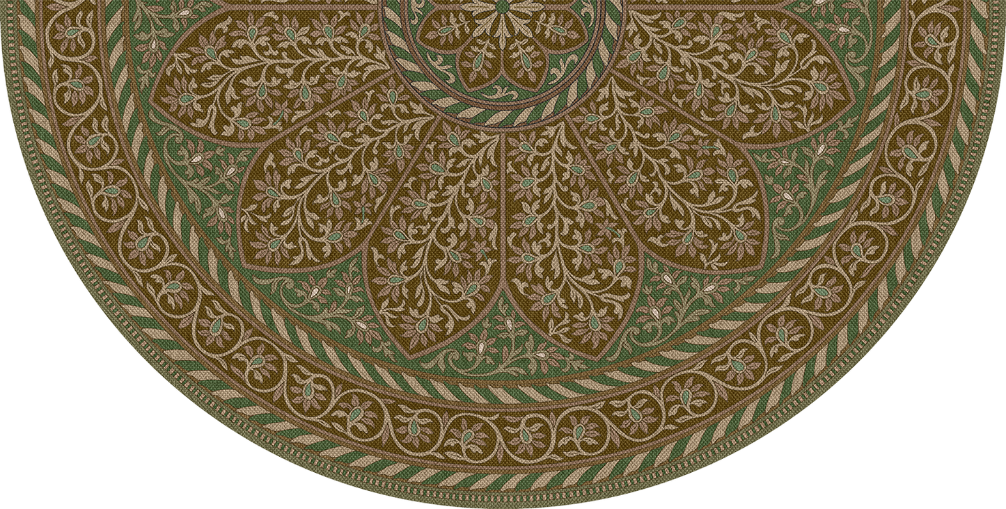 Vintage Vinyl Rug - Estate Tracery