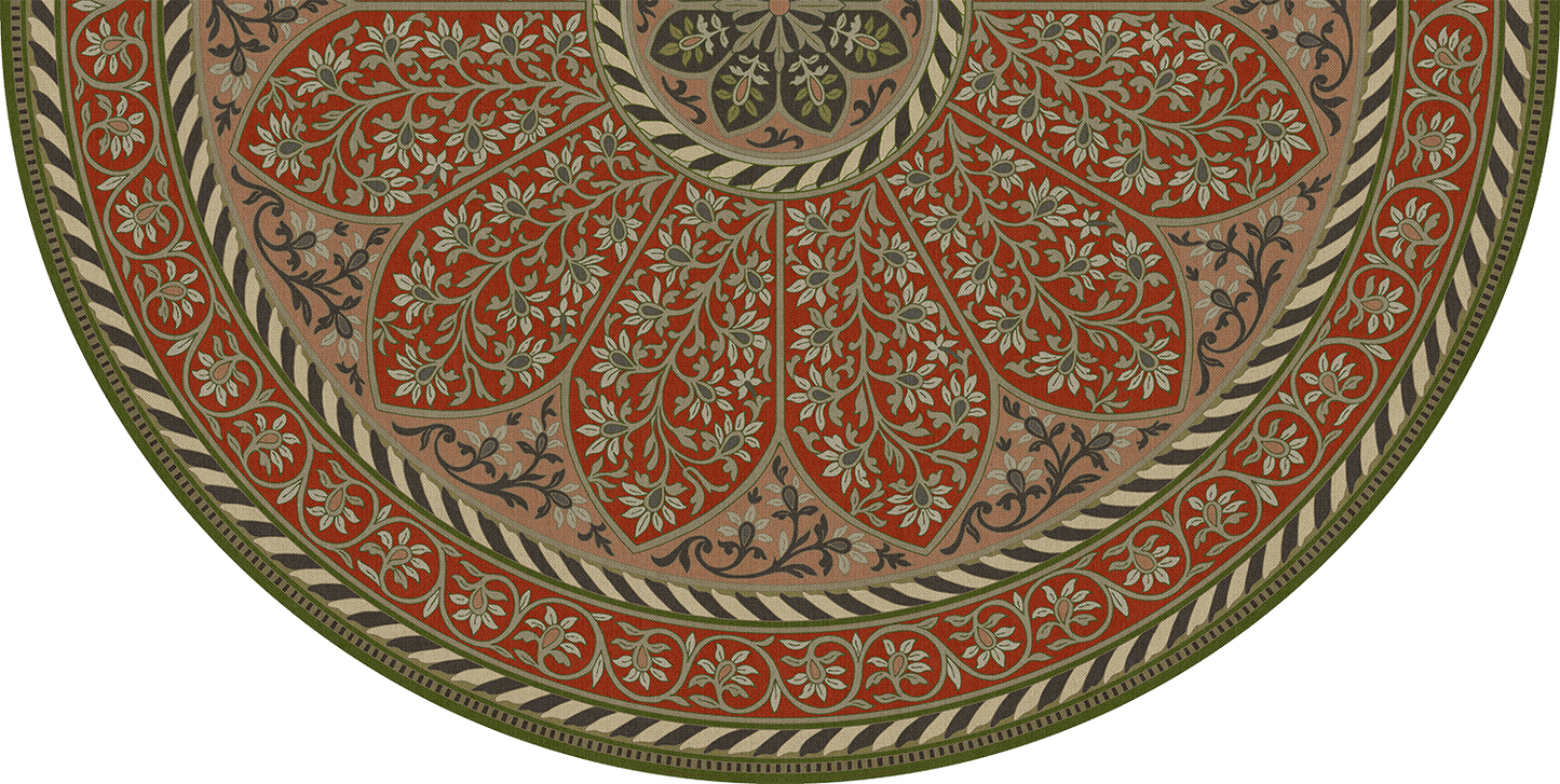 Vintage Vinyl Rug - Estate Tracery