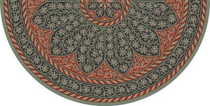 Vintage Vinyl Rug - Estate Tracery