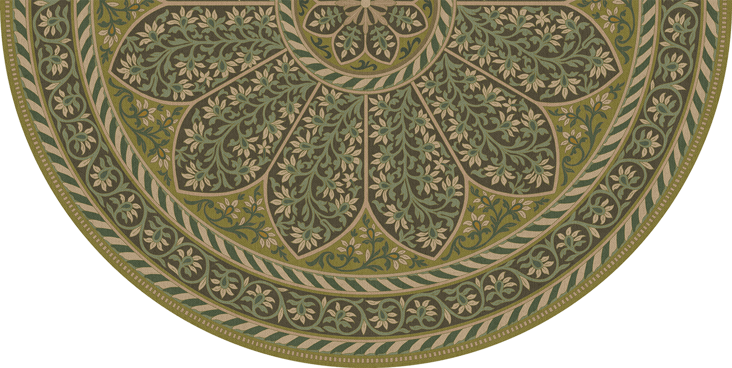 Vintage Vinyl Rug - Estate Tracery