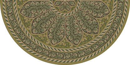 Vintage Vinyl Rug - Estate Tracery