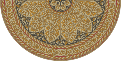 Vintage Vinyl Rug - Estate Tracery