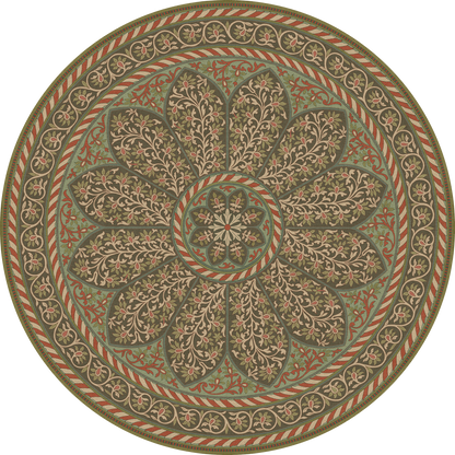 Vintage Vinyl Rug - Estate Tracery
