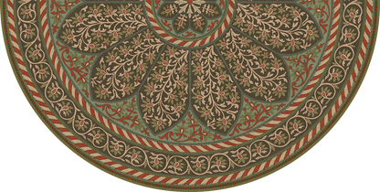 Vintage Vinyl Rug - Estate Tracery