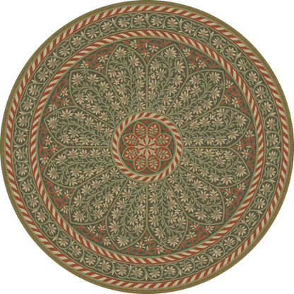 Vintage Vinyl Rug - Estate Tracery