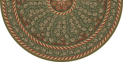 Vintage Vinyl Rug - Estate Tracery
