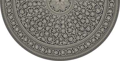 Vintage Vinyl Rug - Estate Tracery