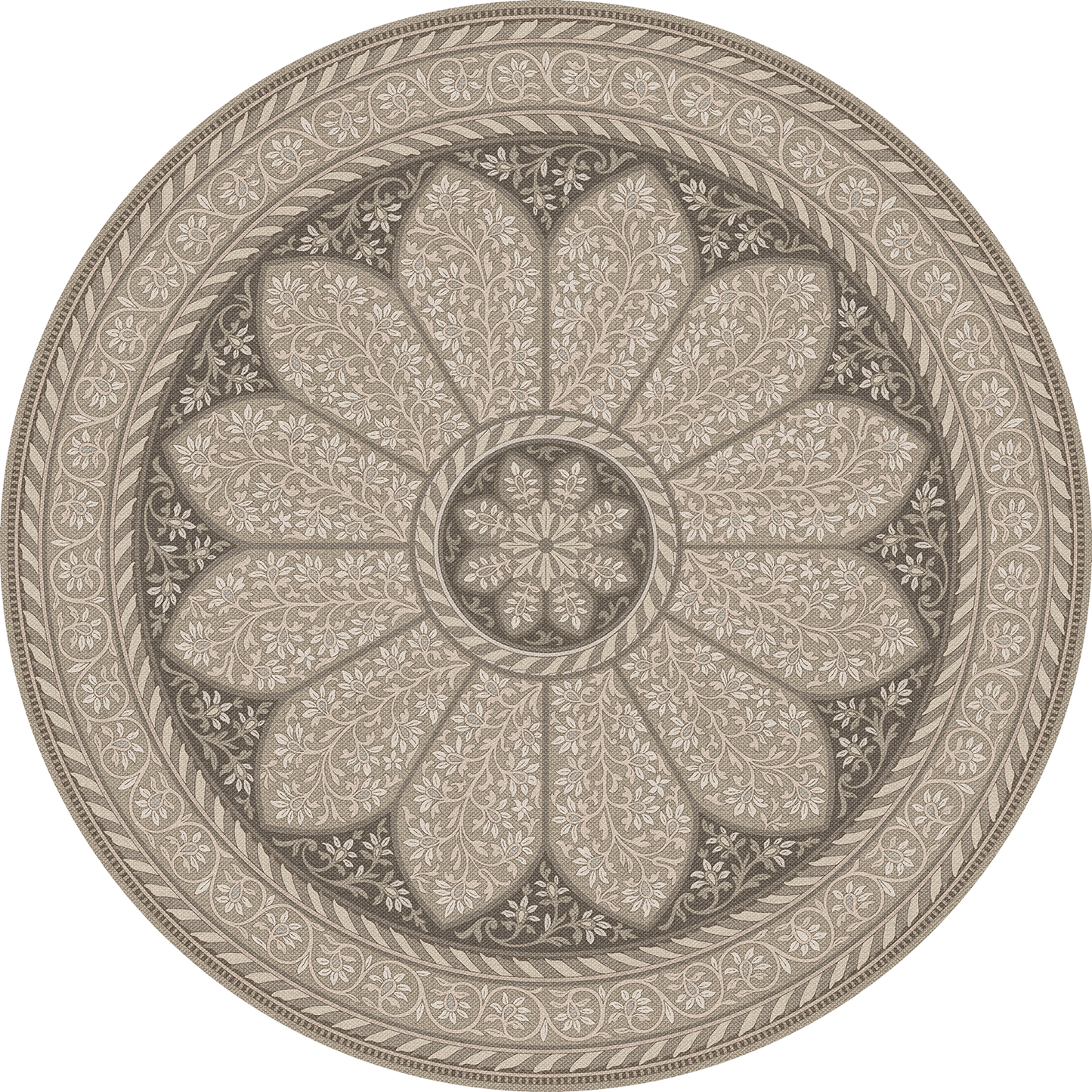 Vintage Vinyl Rug - Estate Tracery