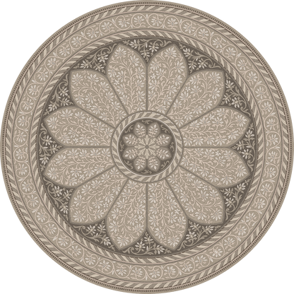 Vintage Vinyl Rug - Estate Tracery