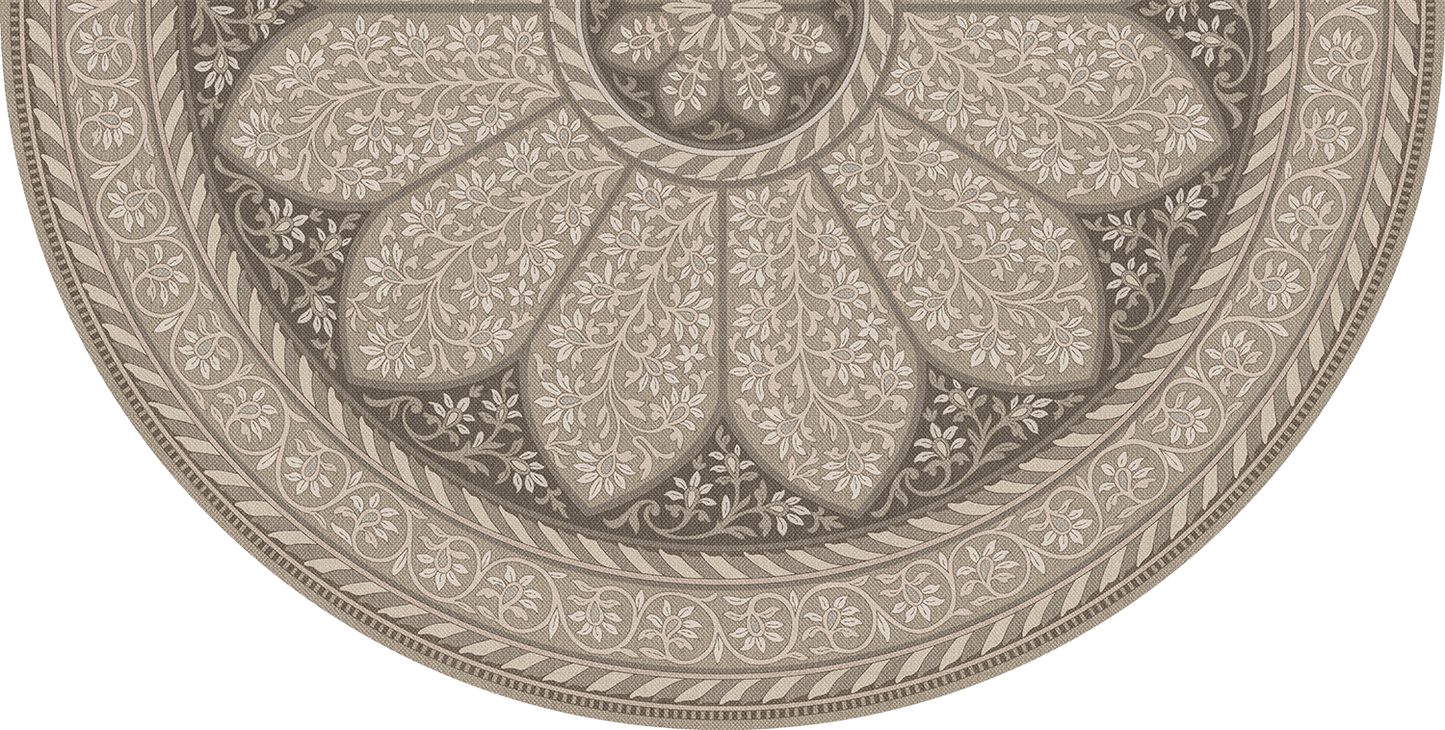 Vintage Vinyl Rug - Estate Tracery