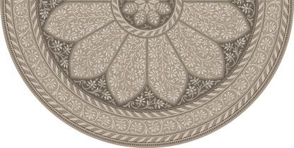 Vintage Vinyl Rug - Estate Tracery