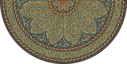 Vintage Vinyl Rug - Estate Tracery