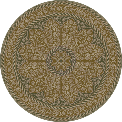 Vintage Vinyl Rug - Estate Tracery