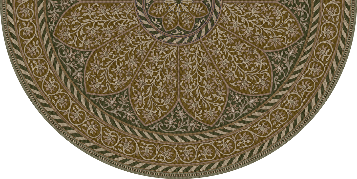 Vintage Vinyl Rug - Estate Tracery