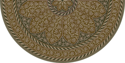 Vintage Vinyl Rug - Estate Tracery