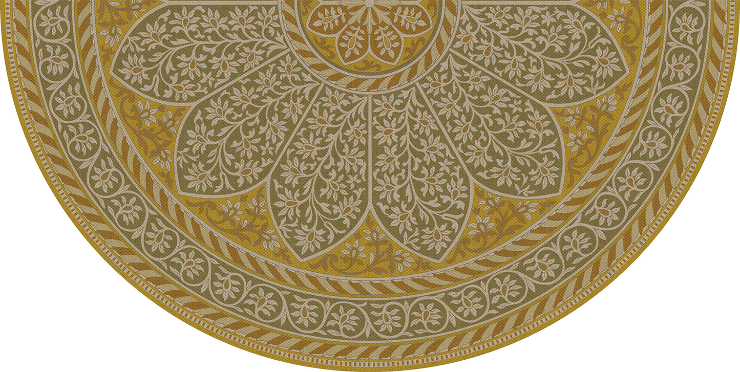 Vintage Vinyl Rug - Estate Tracery