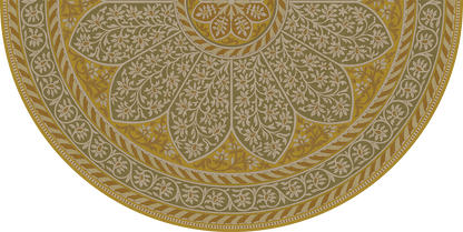 Vintage Vinyl Rug - Estate Tracery