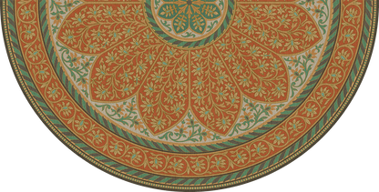 Vintage Vinyl Rug - Estate Tracery